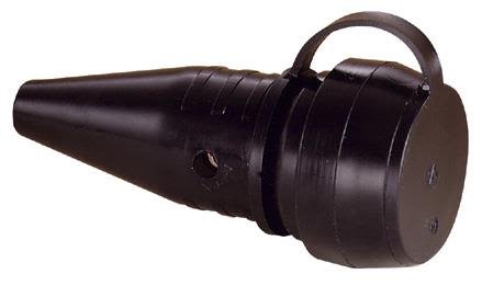 ABL 1189290 Skjøteuttak gummi, brytebeskyttelse, lokk, IP44, Stikkontakter & kabler