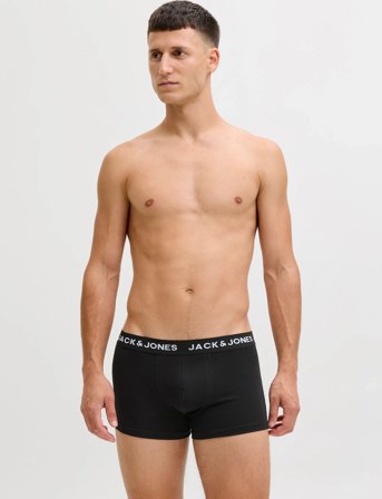 Jack & Jones Jacsolid Trunks 10 Packs Noos - Black - XXL