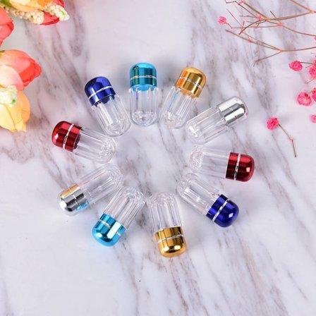 1 stk. Kreativ skjult oppbevaringsboks for mynter, batterietui, hemmelig oppbevaring, sikker pilleboks 4,5*2,4 cm