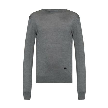 Dolce & Gabbana, Knitwear Grijs, Heren, Maat:S