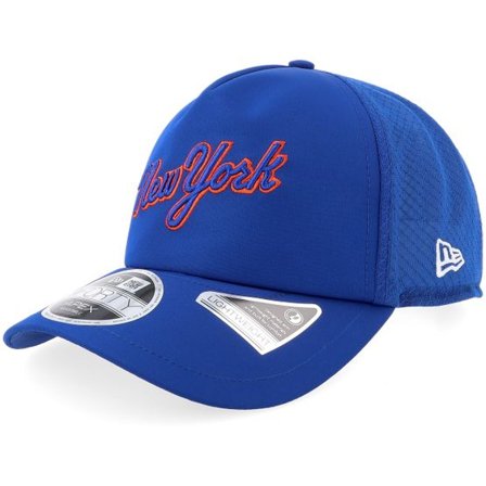 New Era - MLB Blå trucker Keps - New York Mets 9FORTY Royal Mesh Apex A-Frame Trucker @ Hatstore