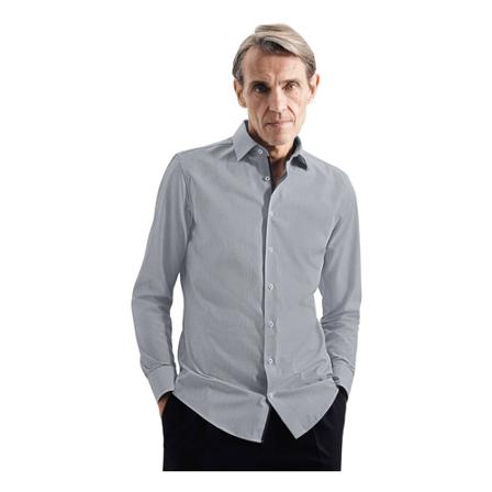Seidensticker Business Shirt Slim , Grijs , Heren , Maat: XL