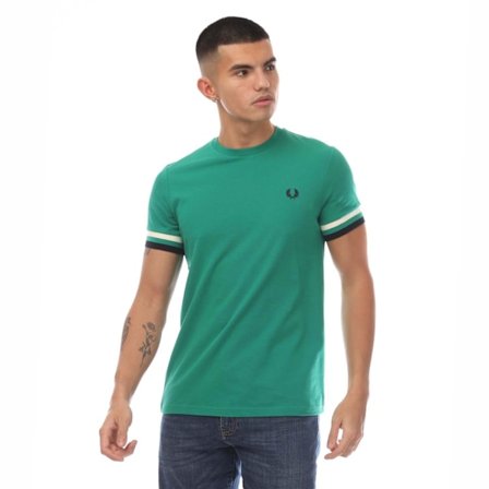 Fred Perry Herr Bold Pique T-shirt XS Grön