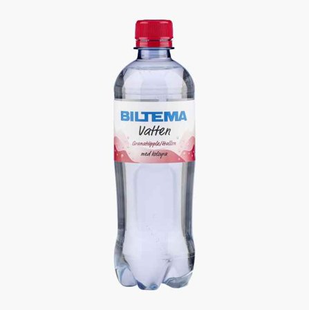 Vatten med kolsyra granatäpple/hallon 50 cl - Biltema