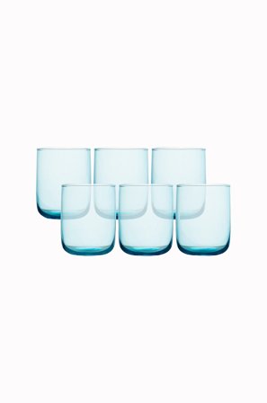 Hermia - Glassæt (6 dele) Foji - Blå - Drikkeglas - Fra Homeroom