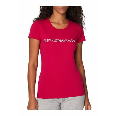 Emporio Armani, T-Shirts Czerwony, Kobieta, Rozmiar: XS