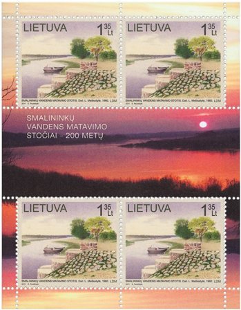 Litauen - Vandmåling station - Postfrisk miniark