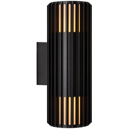 Nordlux - Fasadbelysning Aludra dubbel Seaside Svart