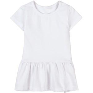 A Happy Brand White Ruffle Detail Dress 110/116 cm - Tops - 110/116 cm - White