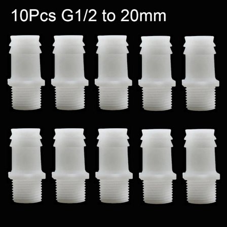1/10 stk Slangekobling Rørkobling 10 STK G1/2 TIL 20MM 10 STK