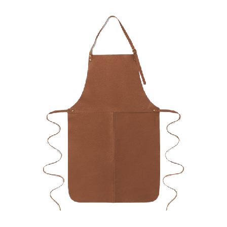 Åhléns Home Förkläde i läder Morberg x Kökstextil Brun ONESIZE