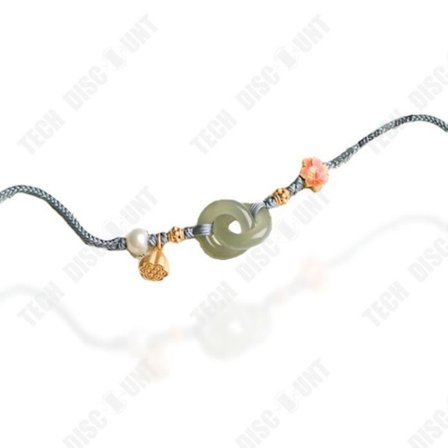 Armband - TD - Hetian Jade - 12mm - Handflätad - Etnisk