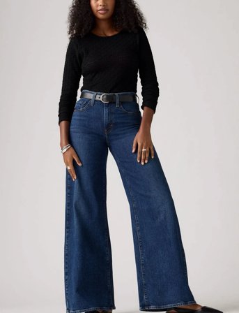 Levi's 728 Hr Wide Leg Woodstock Wide - Navy - 31 x 30