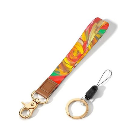 One Piece Graffiti Bärbar Lanyard Mobiltelefonfodral Tillbehör Hänge Rem Armband Nyckel Anti-förlorad Lanyard Hänge