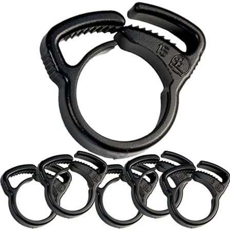 Pakkaus, jossa 25 kpl 16 mm mustia tippakastelupantoja - Letkun kiinnitys tippakasteluj rjestelm n, kastelutarvikkeet, 16 mm ho
