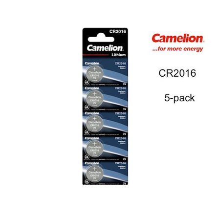CR2016 5-pack Lithium batterier CR 2016 3V PKCell