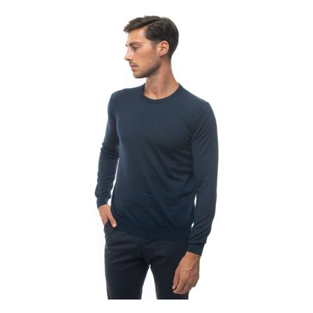 Kiton Round-neck pullover Blå, Herre