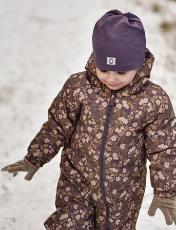 mikk-line Snow Suit Aop - Brown - 140