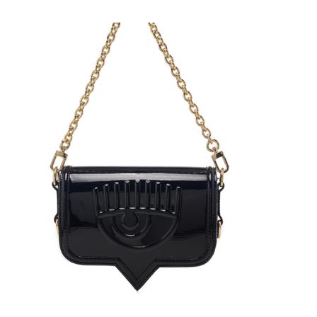 Chiara Ferragni Collection, Borsa Eyelike Small Zwart, Dames, Maat:ONE Size