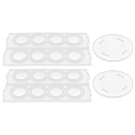 Kaffehylle i silikonform DIY miljøvennlig 360° roterende hylleform for kontor husholdningsbehov