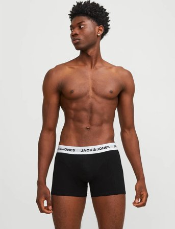 Jack & Jones Jacsolid Trunks 5 Pack Op - Black - L