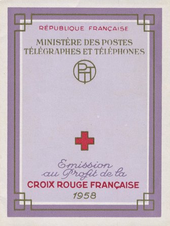 Frankrig 1958 - Røde Kors hæfte YT 2007 - Postfrisk