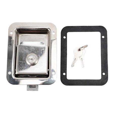 Verktøykasse Håndtak Lås Rustfritt Stål Rustsikker Høy Styrke RV Padlelås Erstatning for Hjemmekontor Kommersiell Bruk Dørhåndtak