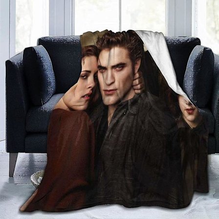 Edward Cullen Twilight Tæppe Hjem Sovesal Tæppe Letvægts Varmt Hyggeligt Kast Tæppe-y105 -ES