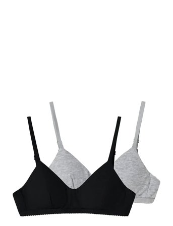 LMTD Nlfnantelle Bralette 2P Noos - Black - 170-176