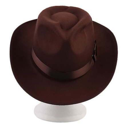 Uusi Vintage-tyylinen Kova Huopahattu Laajareunainen Fedora Trilby Panama-lippis
