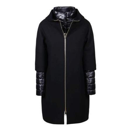Herno, Parka Coat Double-Layer Czarny, Kobieta, Rozmiar: M