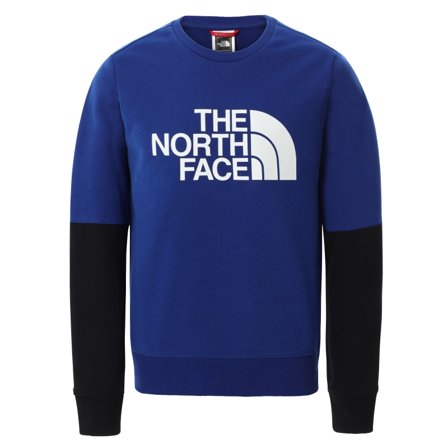 The North Face Kid's Drew Peak Light Crew Children long-sleeved sweaters Blue XL