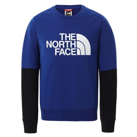 The North Face Kid's Drew Peak Light Crew Children long-sleeved sweaters Blue XL