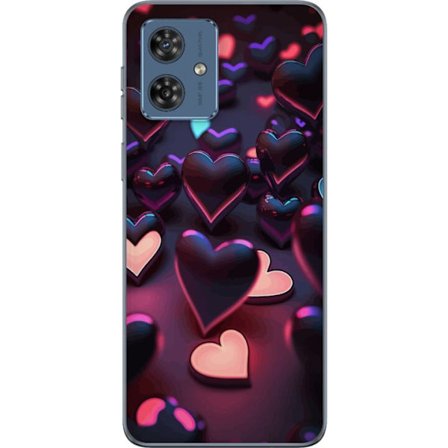 Kompatibelt Mobilskal till Motorola Motorola Moto G54 Midnattshjärtan