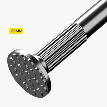 Teleskopisk stång utan håltagning, balkongtork, duschdraperi, gardinstång (rostfritt stål)