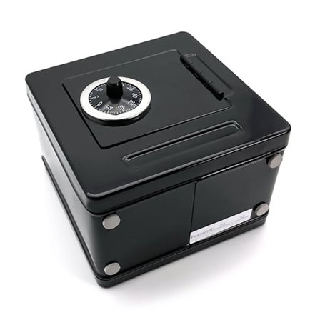 Rahalaatikko Kolikkosäästö Setelit Käteinen Säästöpossu Metallikassakaapp