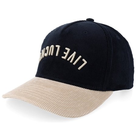 Black Clover - Preto adjustable Boné - Upside Down Luck 5 Black/Cream A-Frame Adjustable @ Hatstore