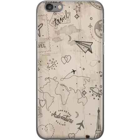 Yhteensopiva Puhelinkuori Apple iPhone 6 Tulevaisuuden aseistettu sankari vaaleanpunaisessa ja kultaisessa puvussa, jossa hehkuvaa energiaa dramaattis