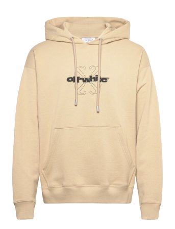Off-White Frontal Arrow Skate Hoodie - Beige - S