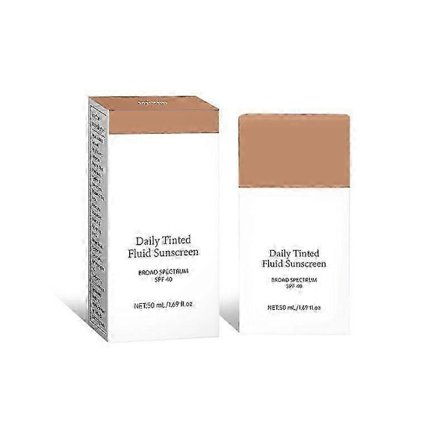 Daglig farget solkremfluid 3 nyanser for fuktighetsgivende ansikt Bredspektret SPF 40 Daglig hudpleie 50ml