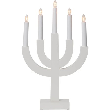 Star Trading - Adventstake 219-61 Selma Vit 5Ljus Hvit
