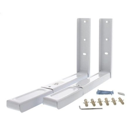 Mikroaaltouunille tarkoitettu tuki - SCANPART - Yleinen - Valkoinen - Seinäteline - Tilansäästö