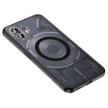 Magnetisk telefoncover til Nothing Phone (2), PC+TPU telefoncover kompatibelt med Magsafe - mat sort (FMY)