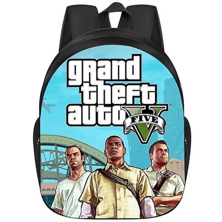 Grand Theft Auto Backpack Student Skolväska