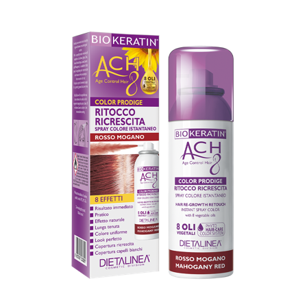 Biokeratin Ach8 Ritocco Ricrescita Spray Rosso Mogano 75ml
