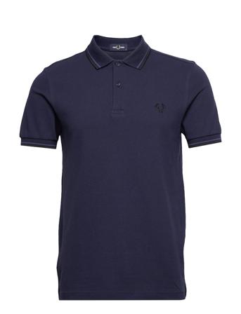 Twin Tipped Fp Shirt Polos Short-sleeved Blå Fred Perry