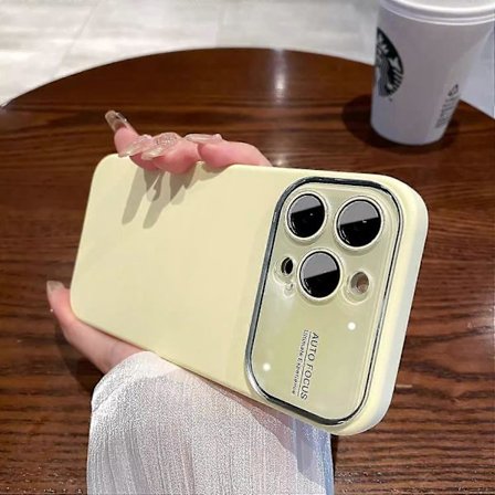 Passer for ensfarget silikon iPhone 15 Pro Max-deksel iPhone 15 Pro Max