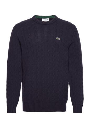 Sweaters Strikkegenser M. Rund Krage Svart Lacoste