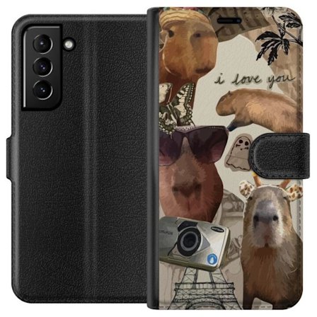 Yhteensopiva Lompakkokotelo Samsung Galaxy S21+ 5G Capybara