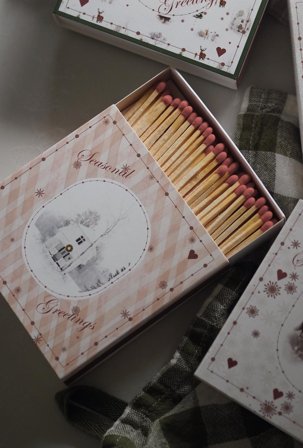 Wik & Walsøe Julemorgen Fyrstikker Hus